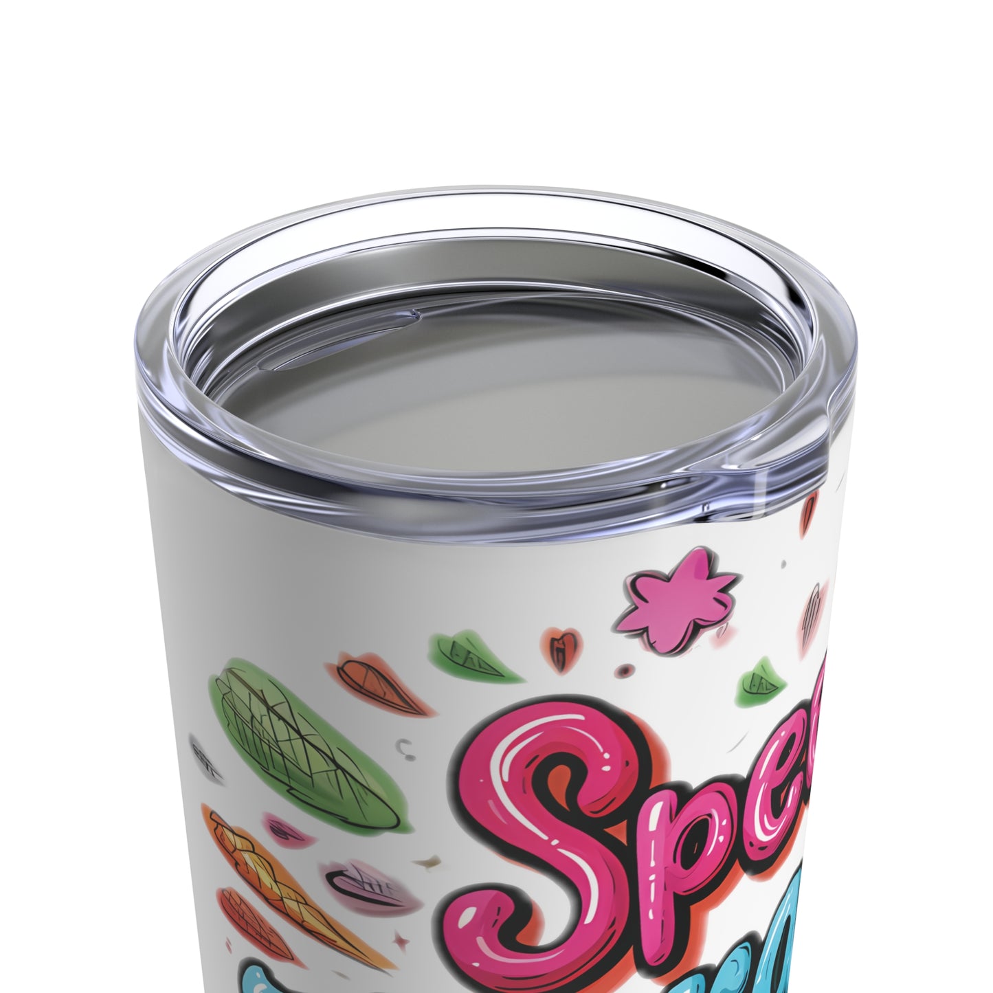 "Speech Therapist Fuel" 20oz Stainless Steel Tumbler - Vacuum-Insulated with Clear Lid