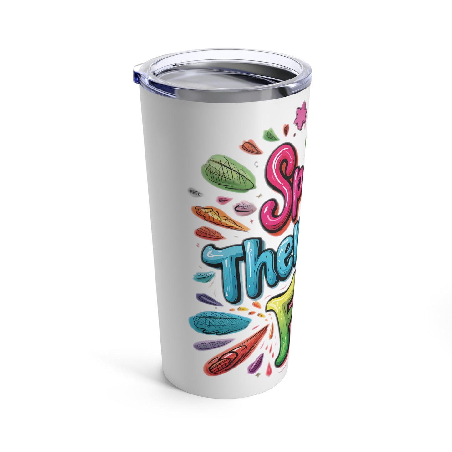 "Speech Therapist Fuel" 20oz Stainless Steel Tumbler - Vacuum-Insulated with Clear Lid