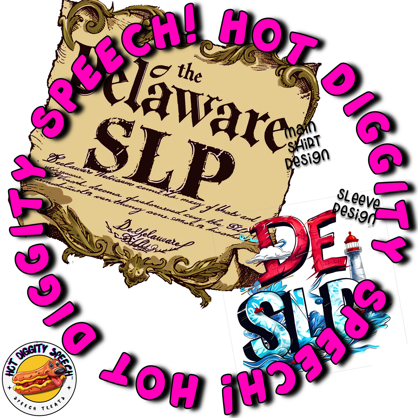 Delaware SLP #1 Speech Therapy Shirt