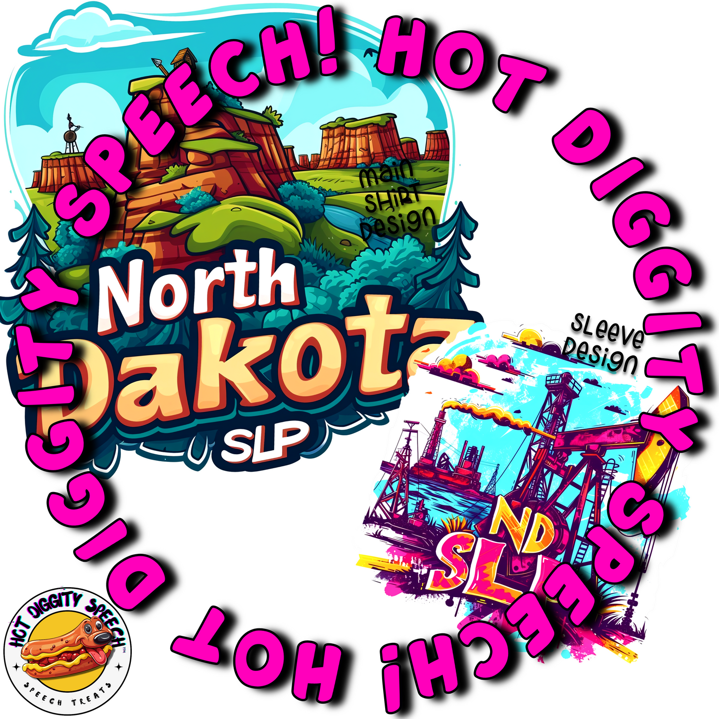 North Dakota SLP #1 Speech Therapy Shirt