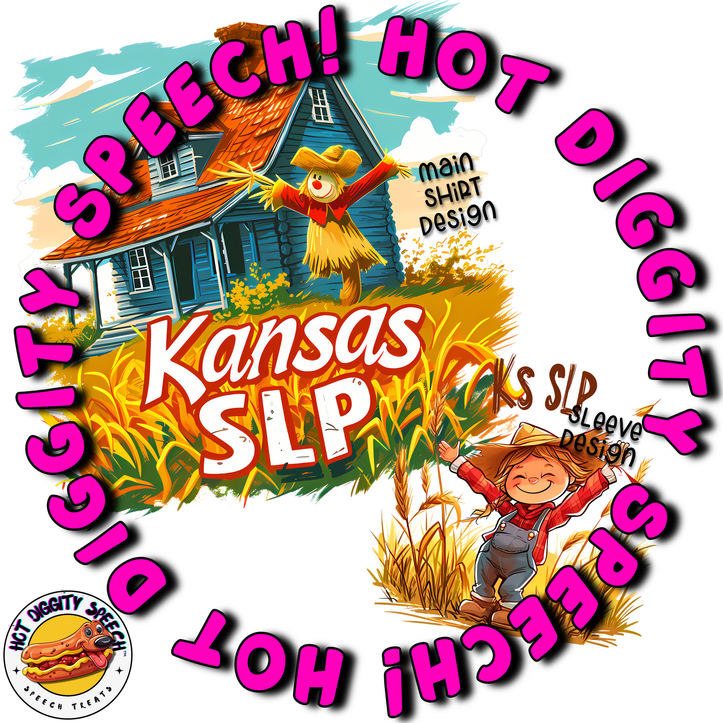 Kansas SLP #2 Speech Therapy Shirt