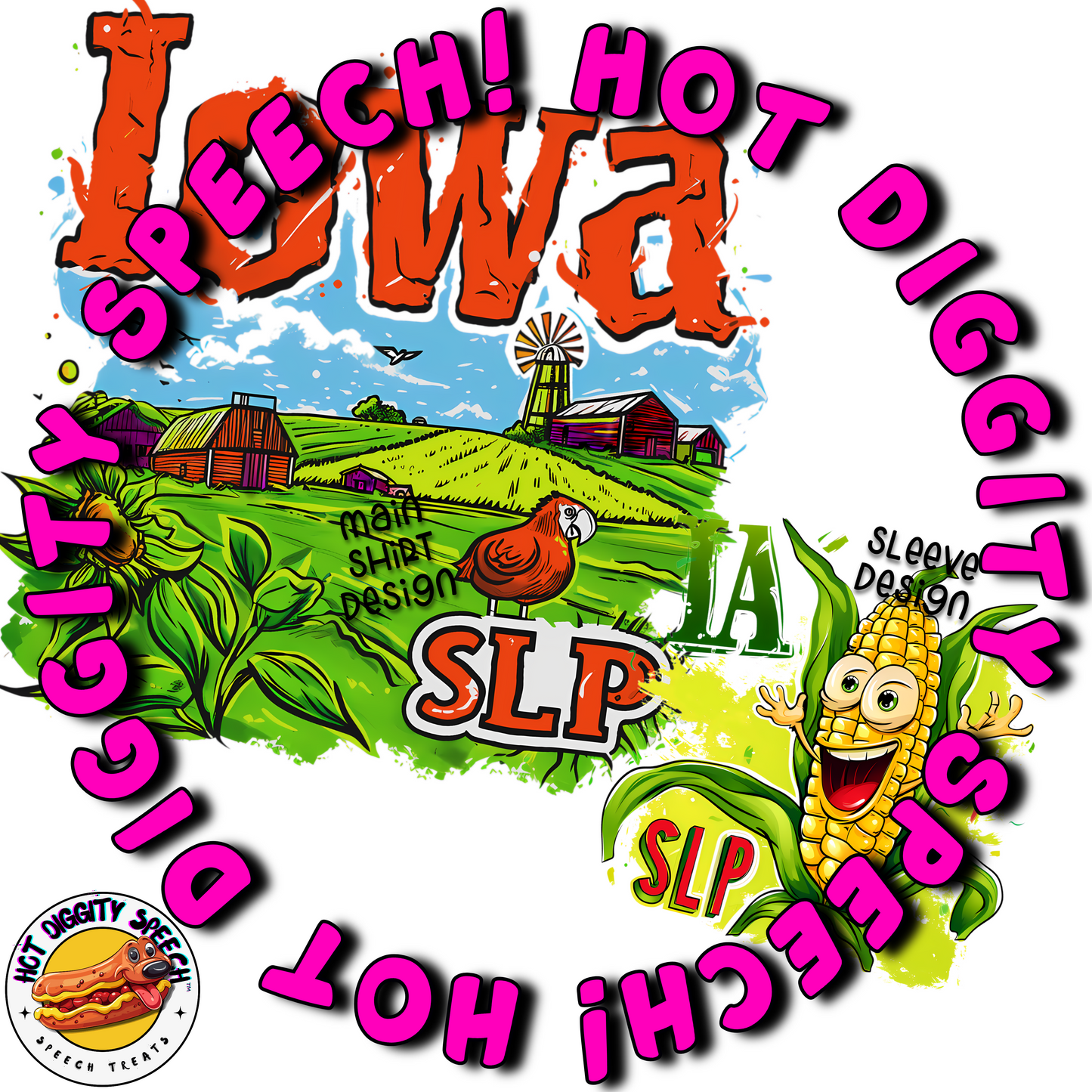 Iowa SLP #2 Speech Therapy Shirt