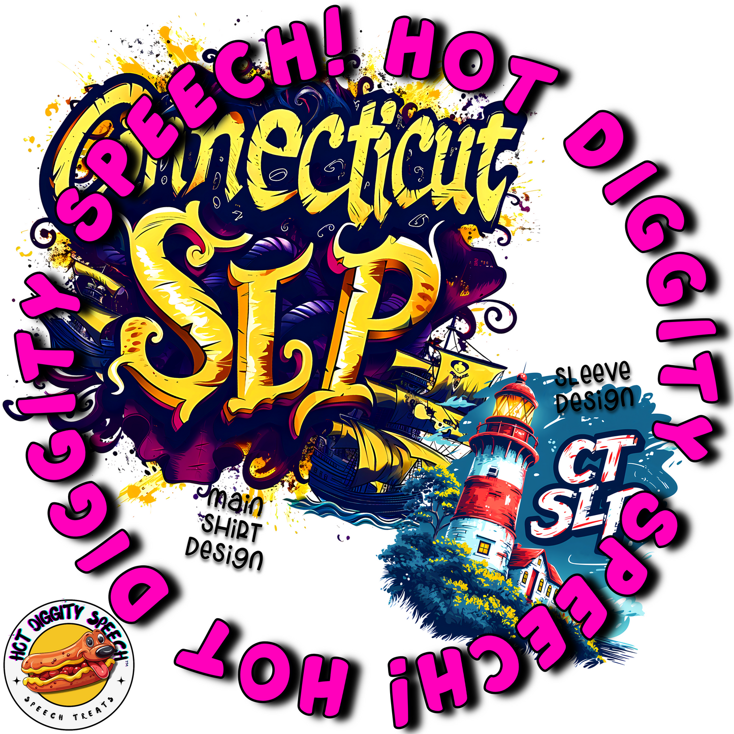 Connecticut SLP #2 Speech Therapy Shirt