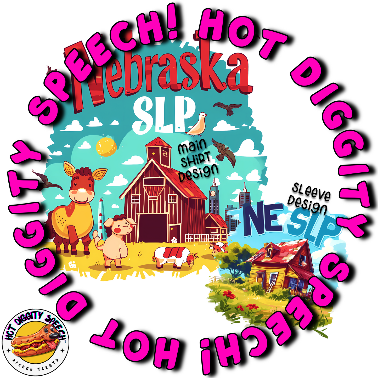 Nebraska SLP #2 Speech Therapy Shirt