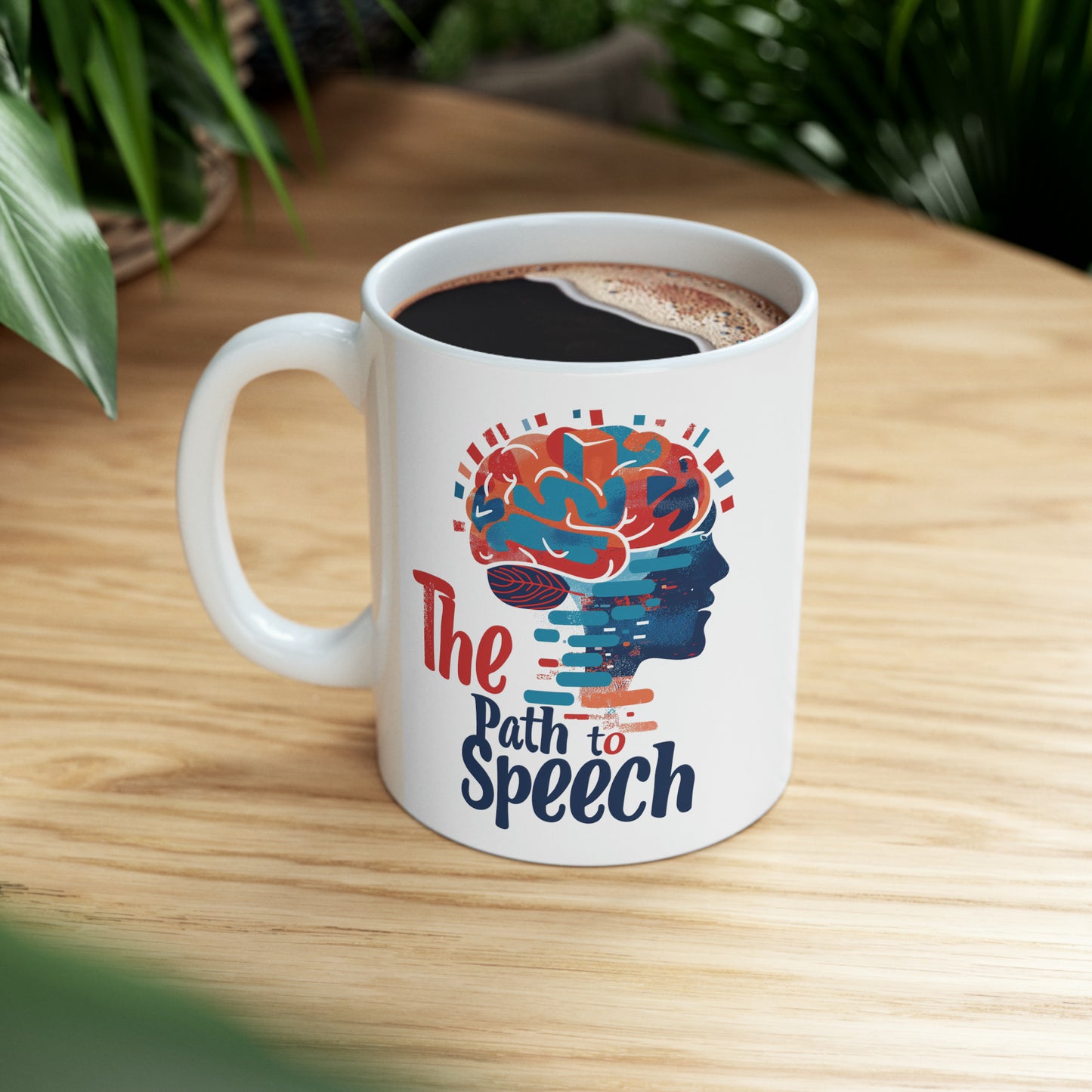 "The Path to Speech" Neurology-Inspired Ceramic Mug - 11oz Educational SLP Coffee Cup