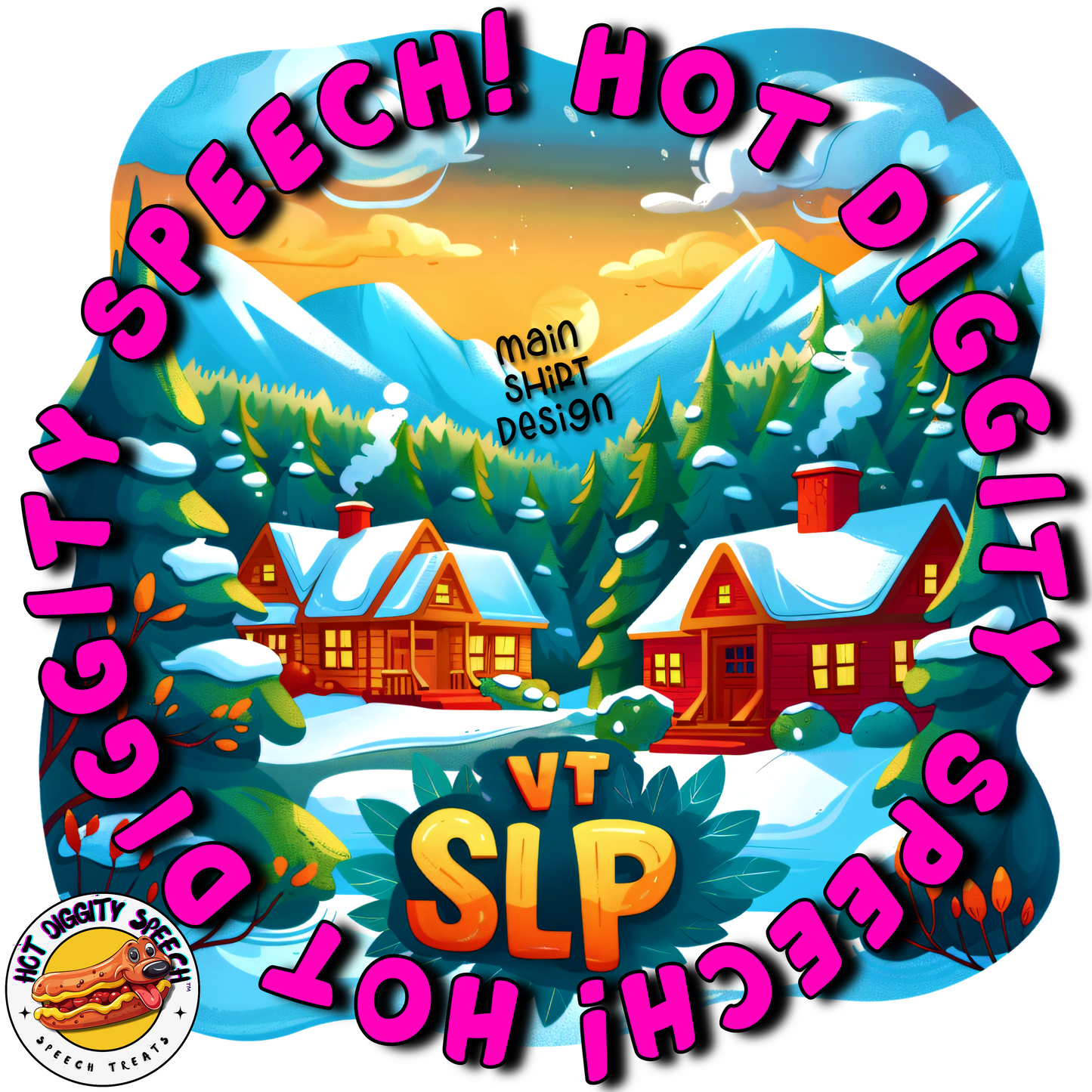 Vermont SLP #3 Speech Therapy Shirt