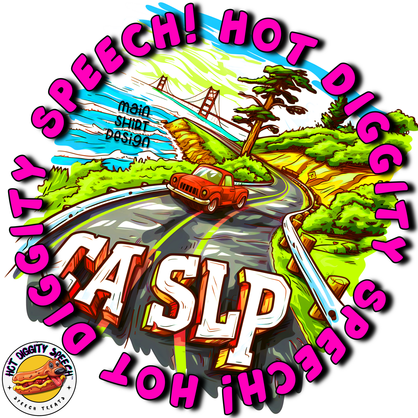 California SLP #3 Speech Therapy Shirt