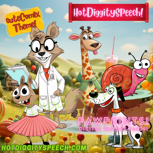 PawPrints! Digital Clipart Packs! - CuteComix Theme
