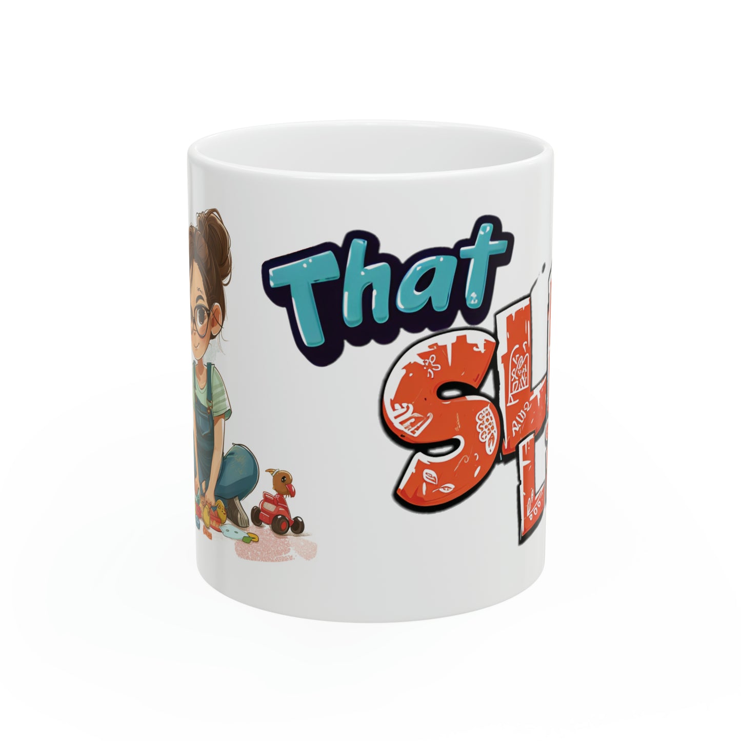 "That SLP Life" Ceramic Coffee Mug - 11oz Vibrant SLP-Themed Cup