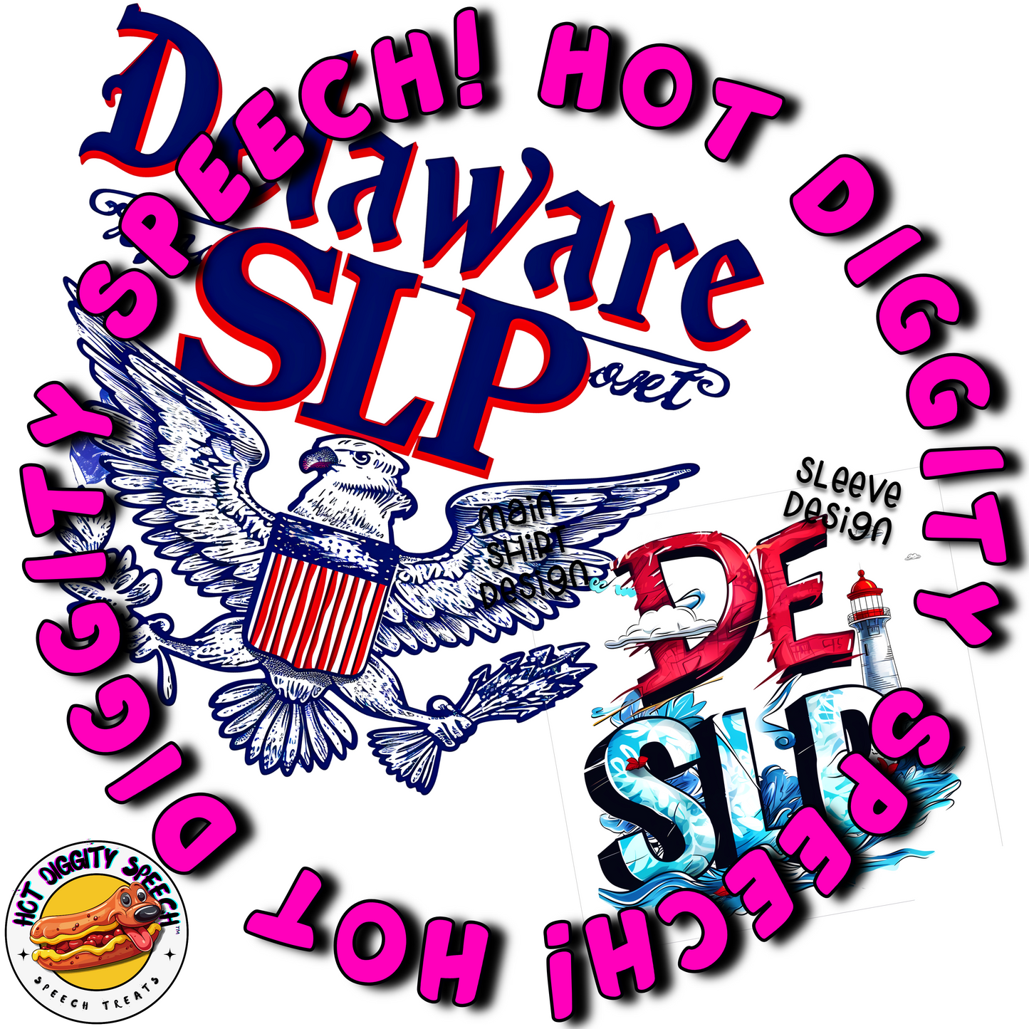Delaware SLP #2 Speech Therapy Shirt