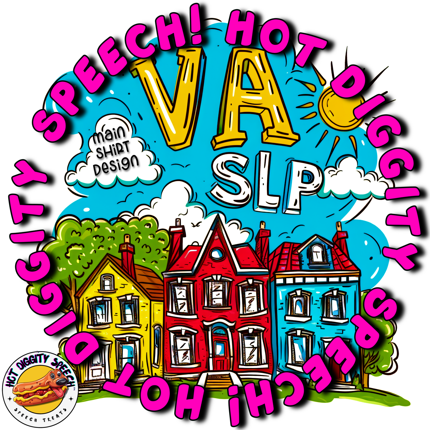 Virginia SLP #3 Speech Therapy Shirt