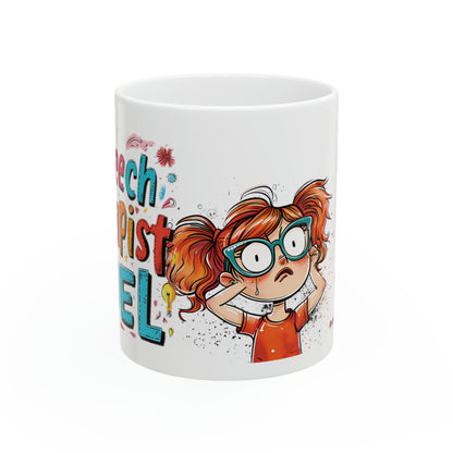 "Speech Therapist Fuel" Ceramic Coffee Mug - 11oz Inspirational SLP Cup